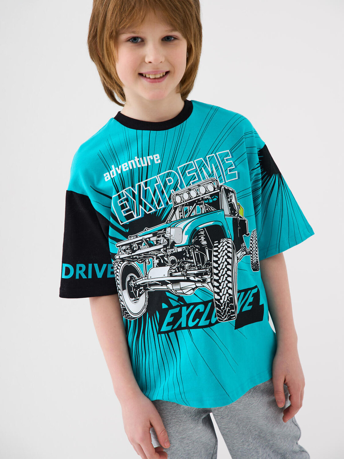 PLAYTODAY Фуфайка 584862 12611146 черный,бирюзовый