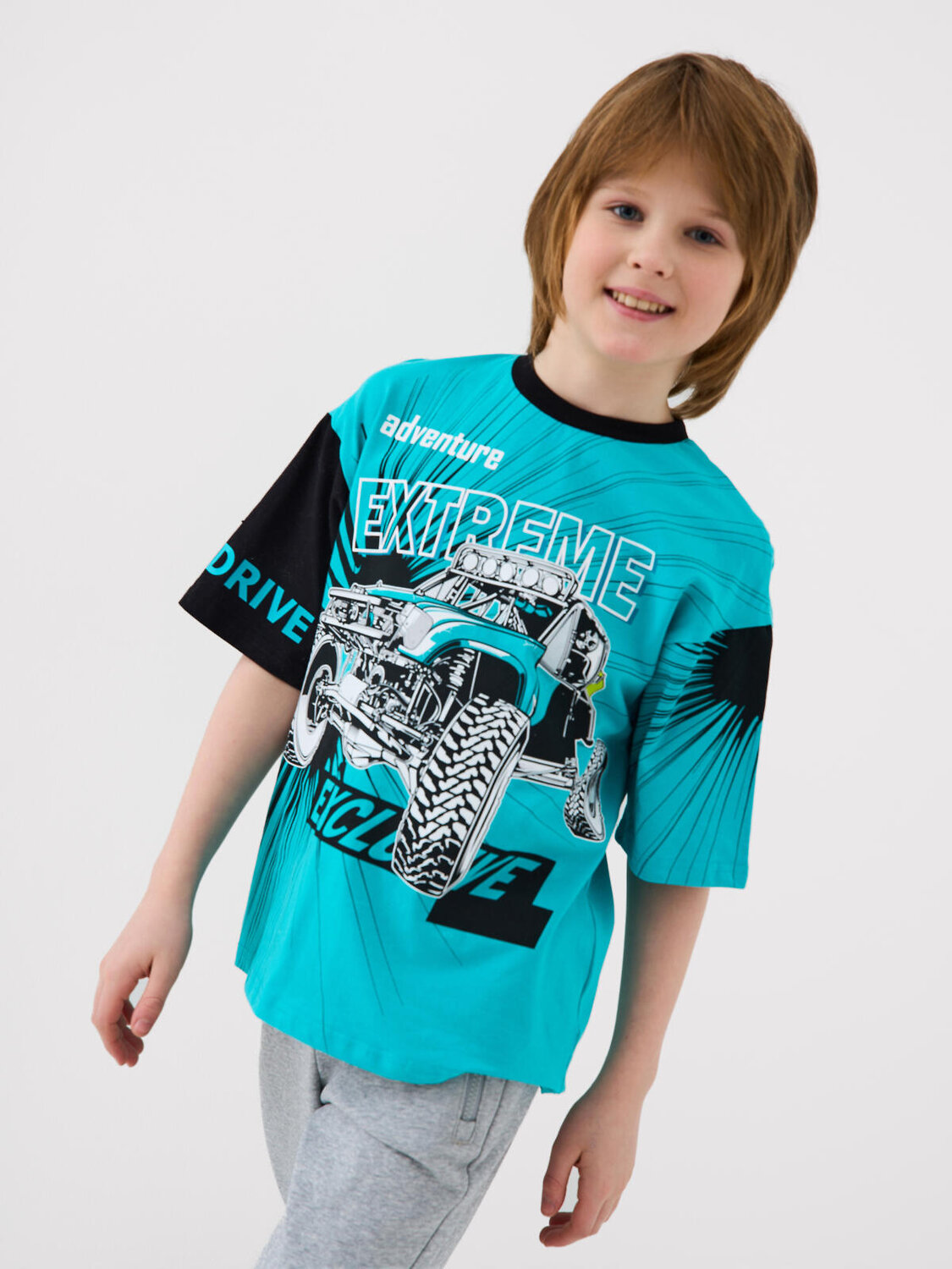 PLAYTODAY Фуфайка 584862 12611146 черный,бирюзовый