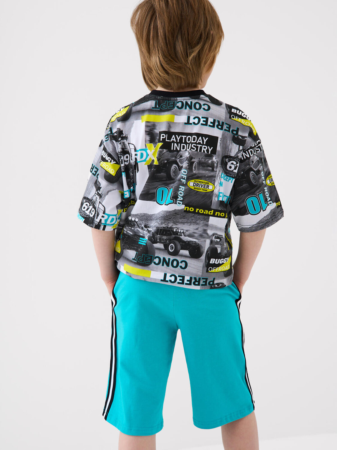 PLAYTODAY Шорты 584867 12611142 черный,бирюзовый