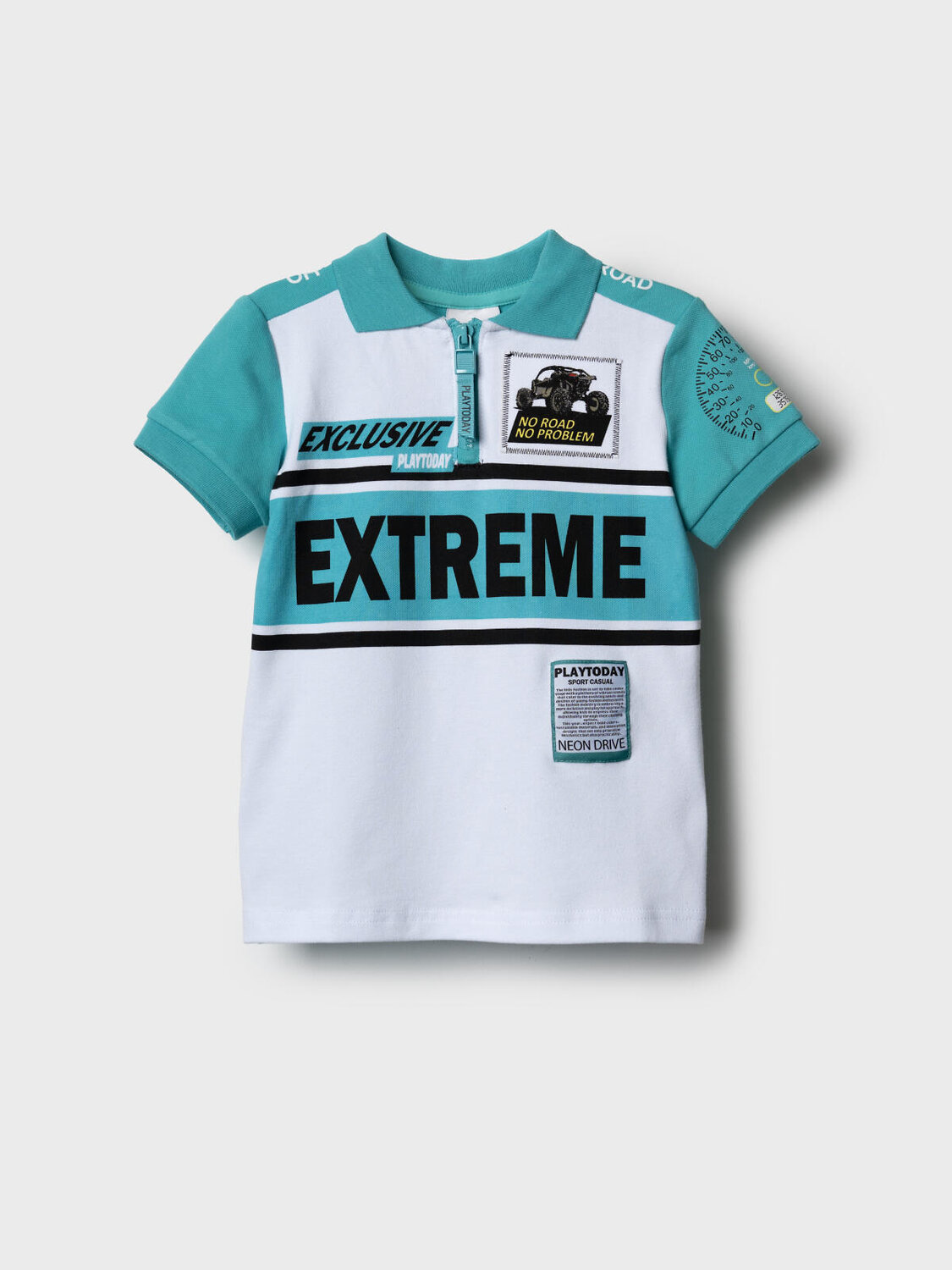 PLAYTODAY Джемпер 584875 12612250 белый,бирюзовый