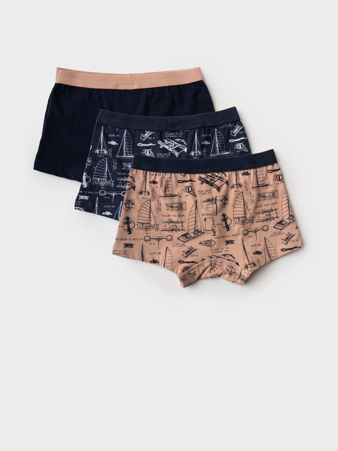 PLAYTODAY Трусы 584886 12611487 тёмно-синий,бежевый,белый