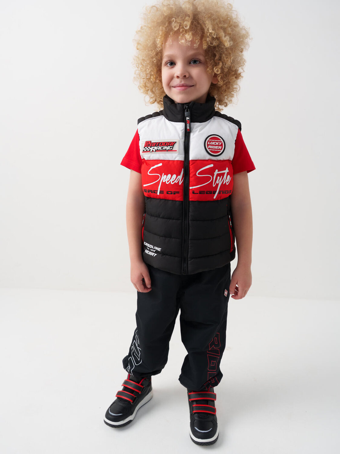 PLAYTODAY Жилет 584936 12612268 белый,черный,красный