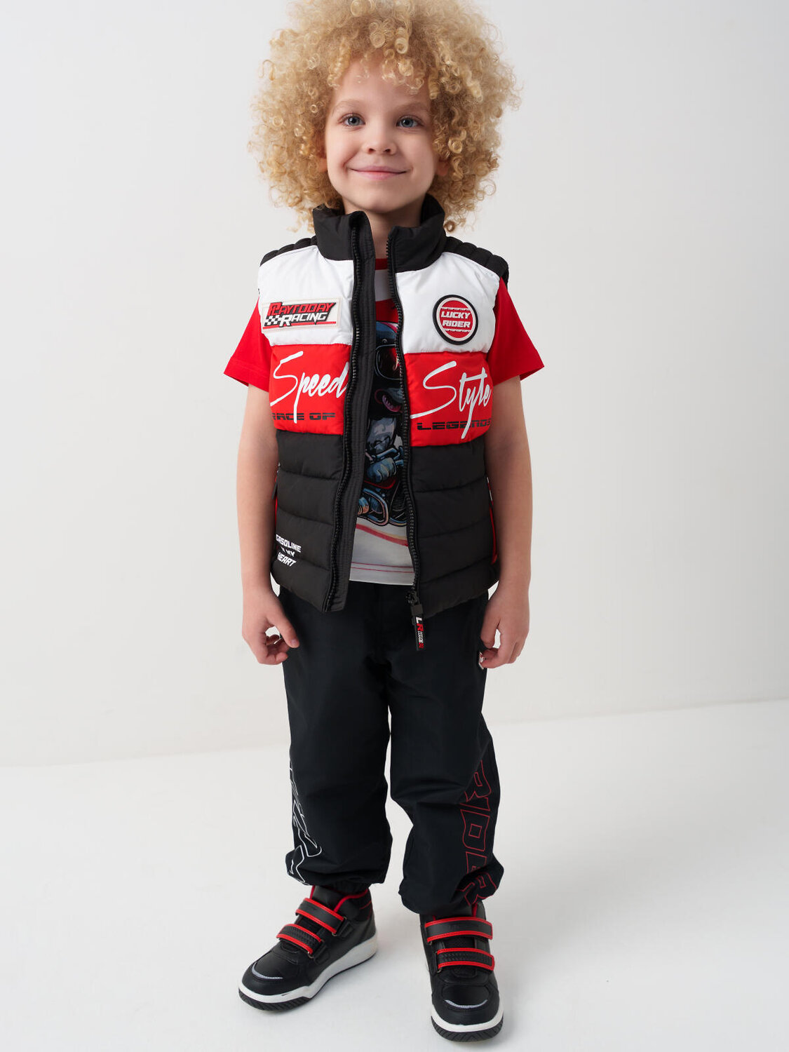 PLAYTODAY Жилет 584936 12612268 белый,черный,красный