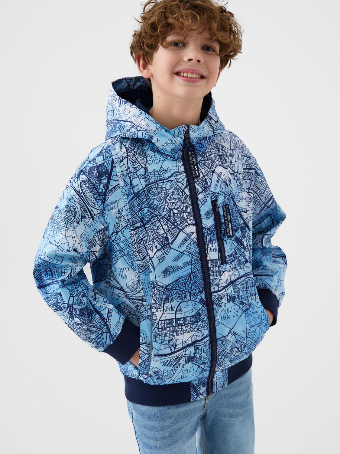 PLAYTODAY Куртка 584955 12611454 белый,тёмно-синий,голубой