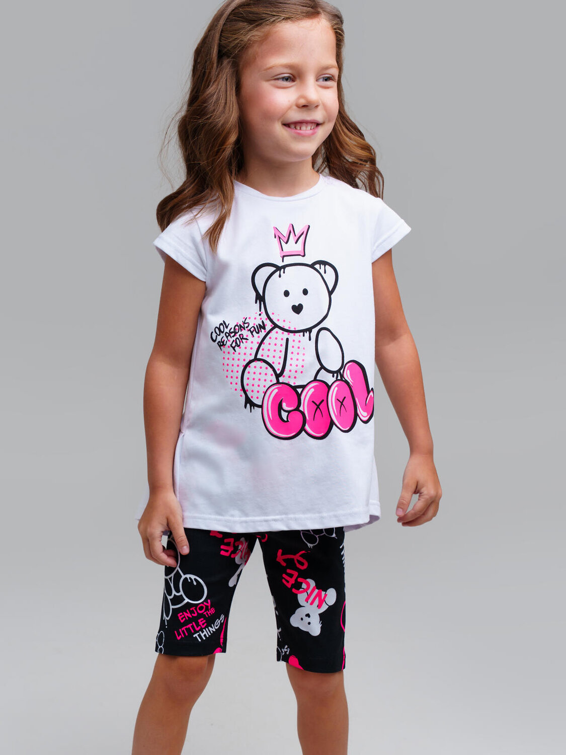 PLAYTODAY Комплект 584969 12522247 белый,черный,фуксия