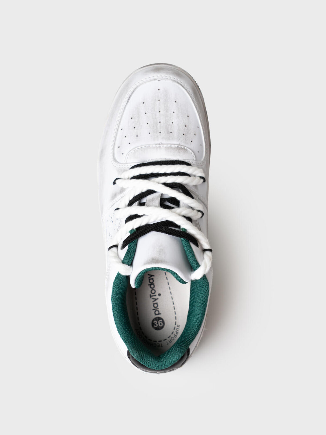 PLAYTODAY Полуботинки 585033 12611742 белый,черный,зеленый