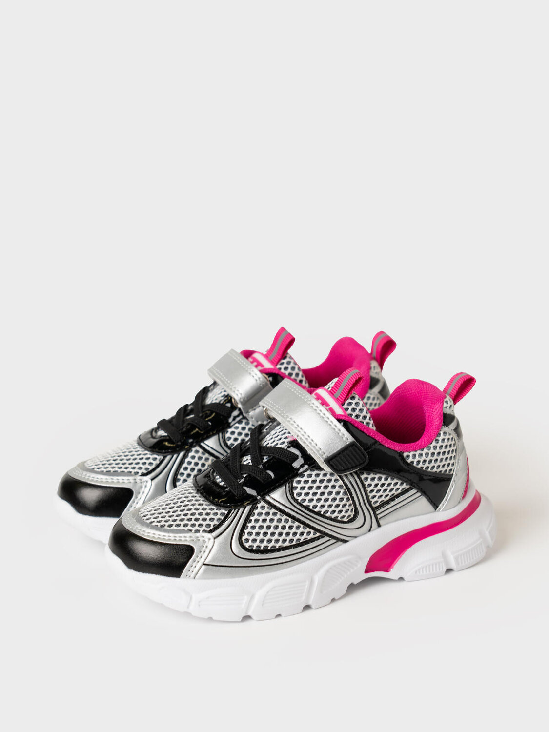 PLAYTODAY Полуботинки 585037 12622737 серебряный,черный,фуксия