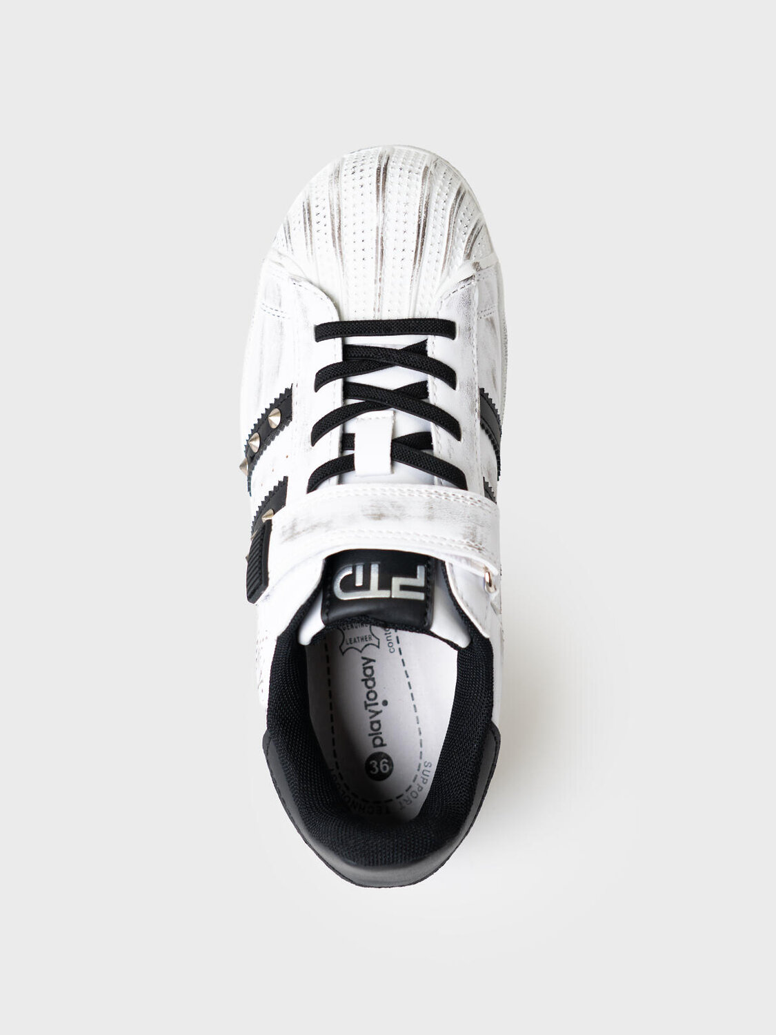 PLAYTODAY Полуботинки 585038 12611741 белый,черный