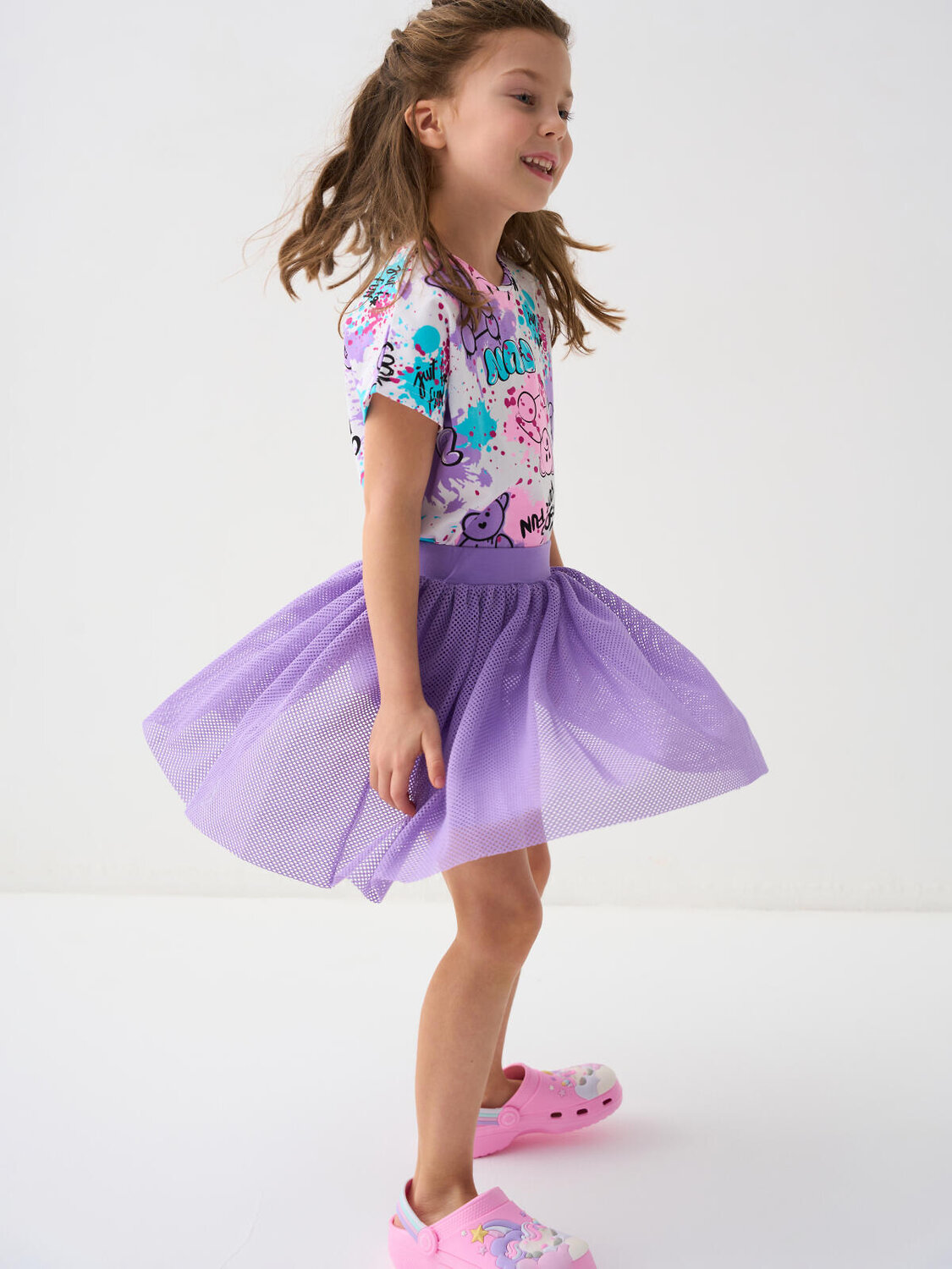 PLAYTODAY Юбка-шорты 585075 12622436 сиреневый