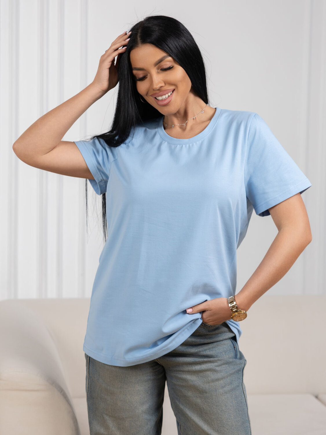 Текс-плюс Футболка 585322 00-00247268 Голубой