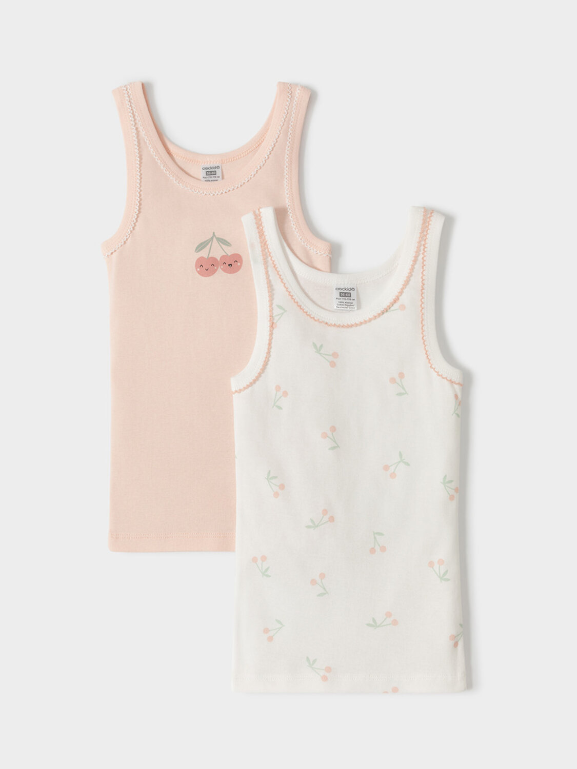 CROCKID Майка 585337 МП 1181-2уп светло-розовый