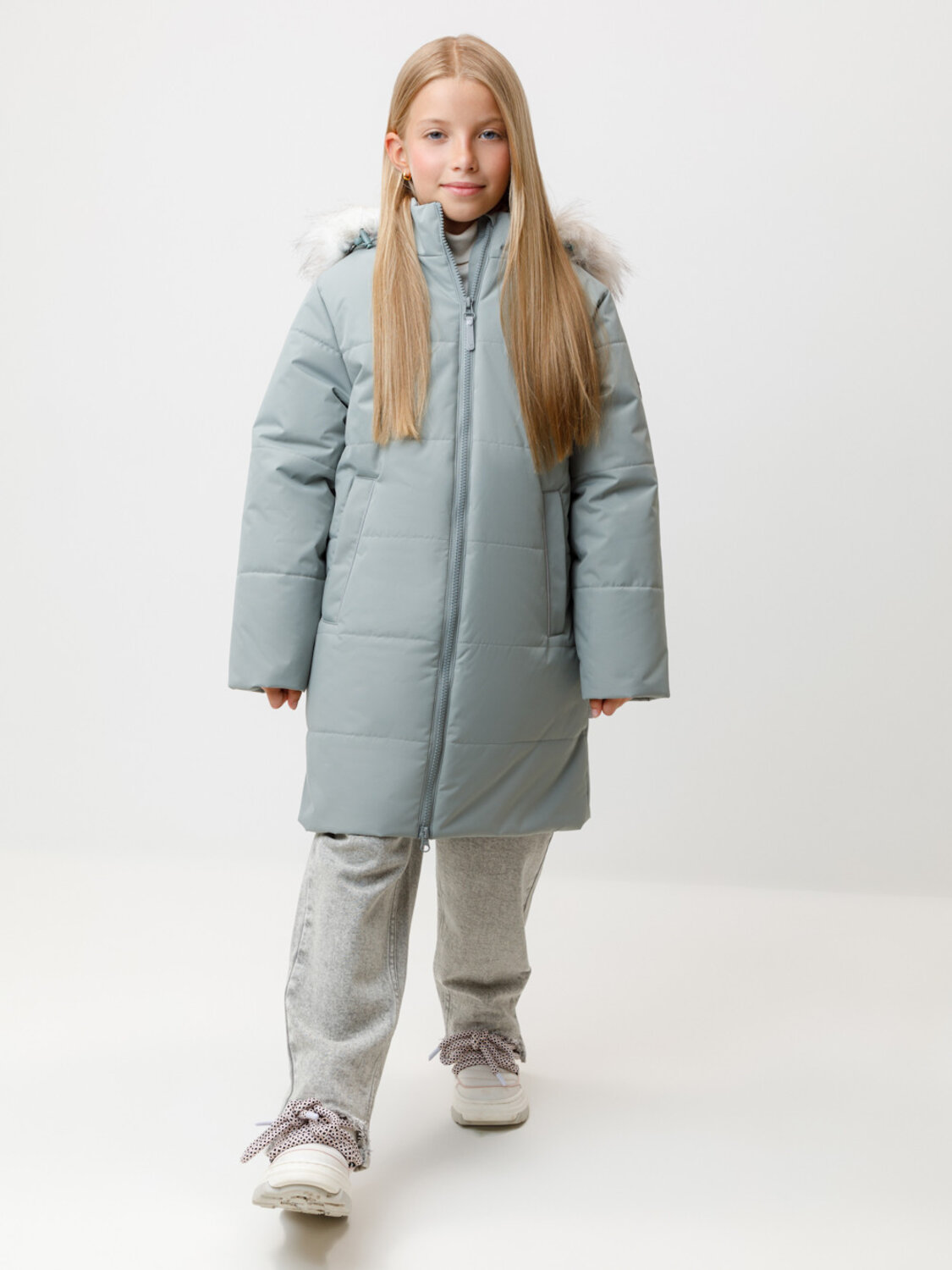 CROCKID Пальто 585374 ВК 38110/2 УЗГ зеленый