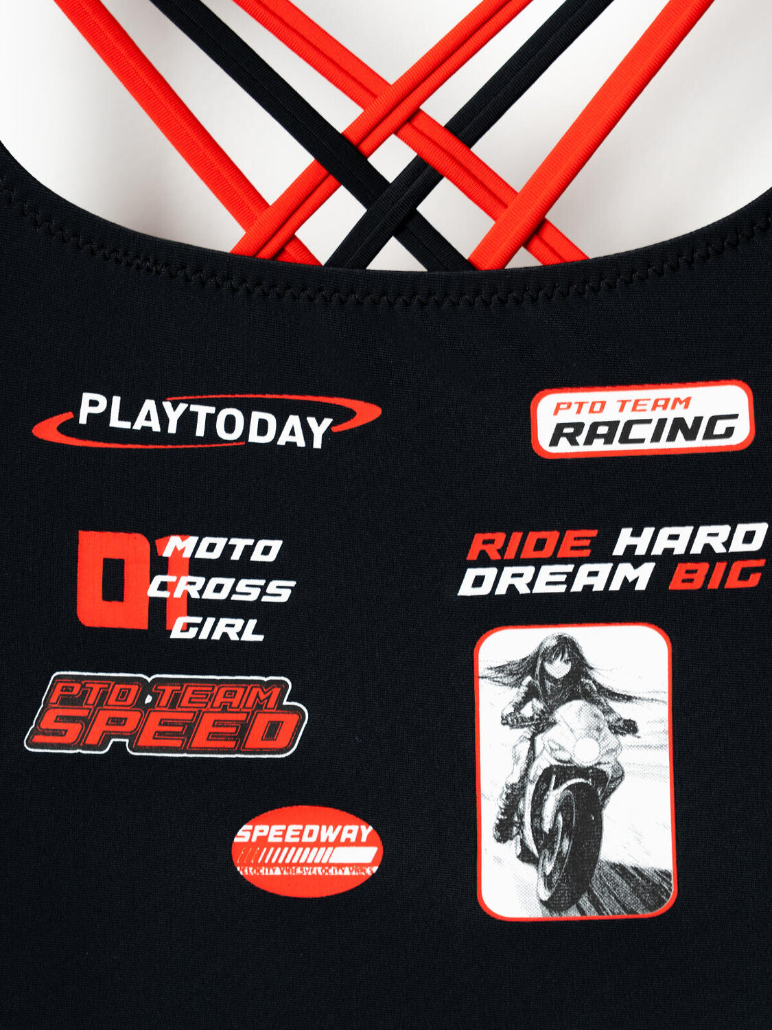 PLAYTODAY Купальник 585401 12621337 черный,красный