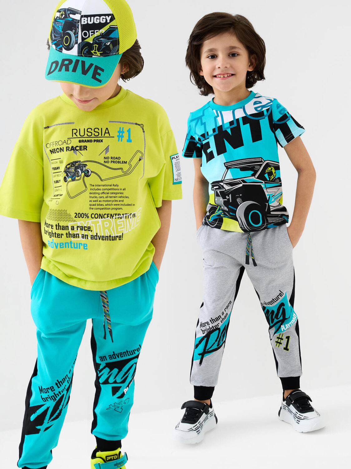 PLAYTODAY Брюки 585406 12612211 черный,бирюзовый,серый