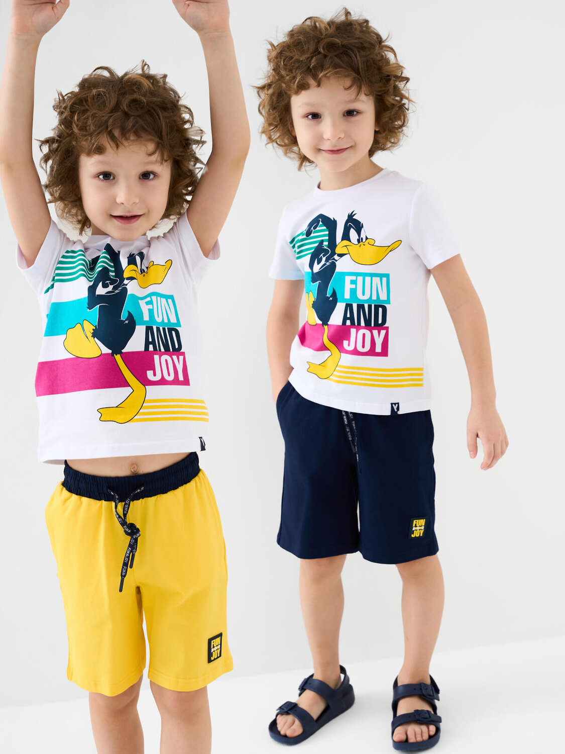 PLAYTODAY Шорты 585408 12612119 тёмно-синий,жёлтый