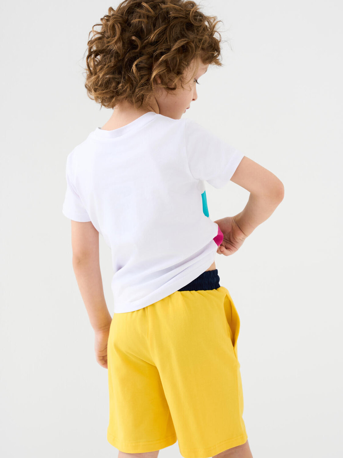 PLAYTODAY Шорты 585408 12612119 тёмно-синий,жёлтый