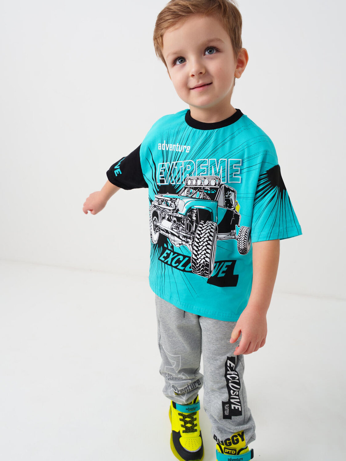 PLAYTODAY Фуфайка 585409 12612224 черный,бирюзовый