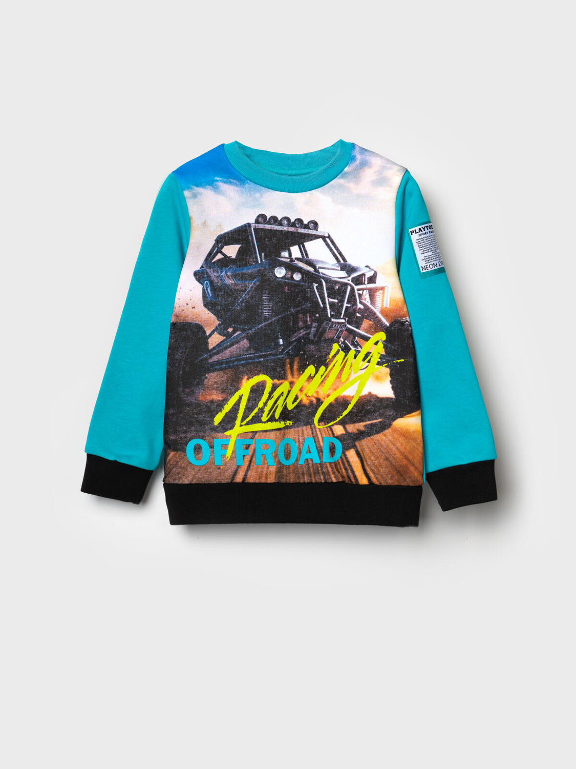 PLAYTODAY Толстовка 585415 12612248 белый,бирюзовый