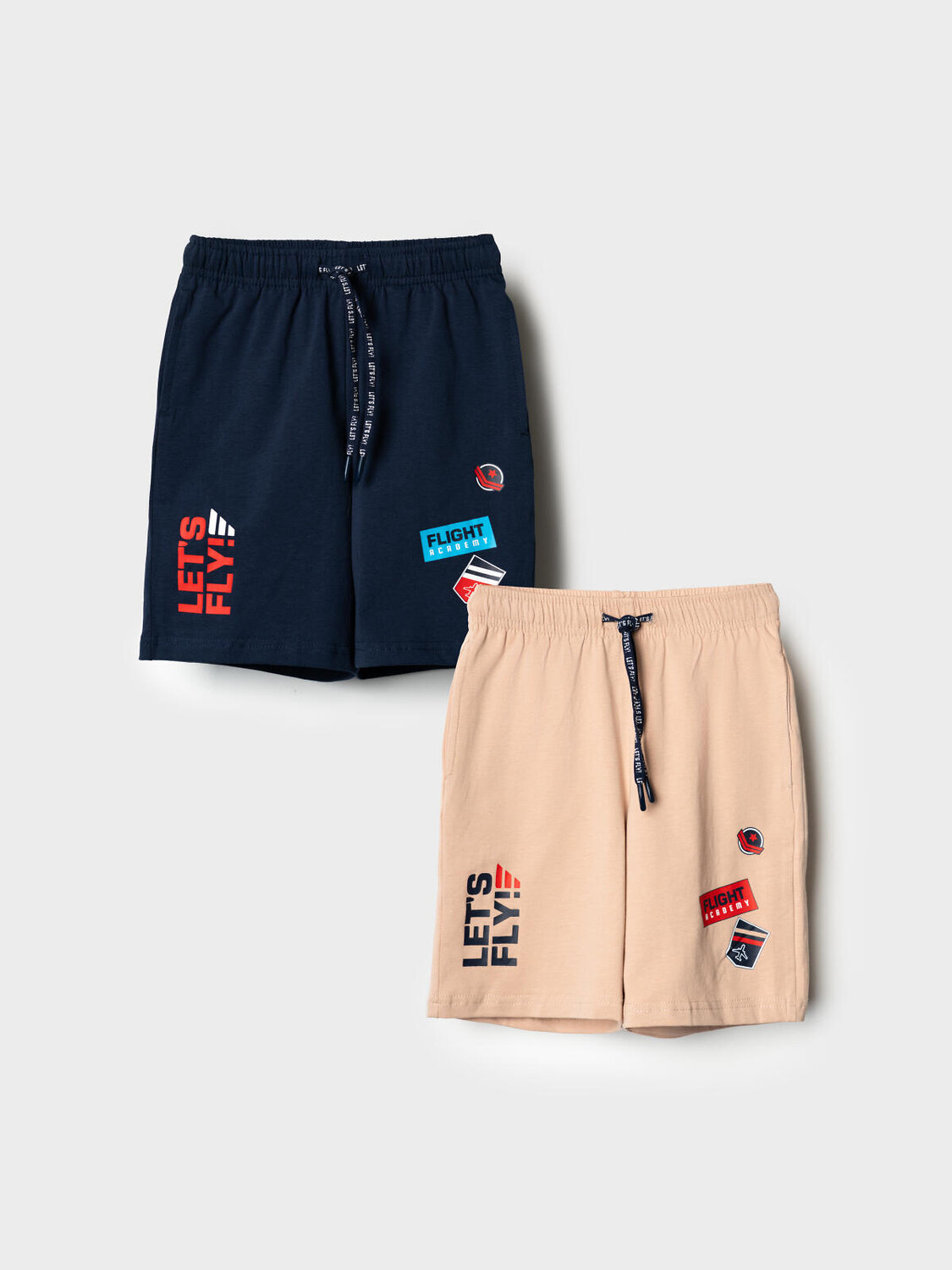 PLAYTODAY Шорты 585453 12612042 тёмно-синий,бежевый