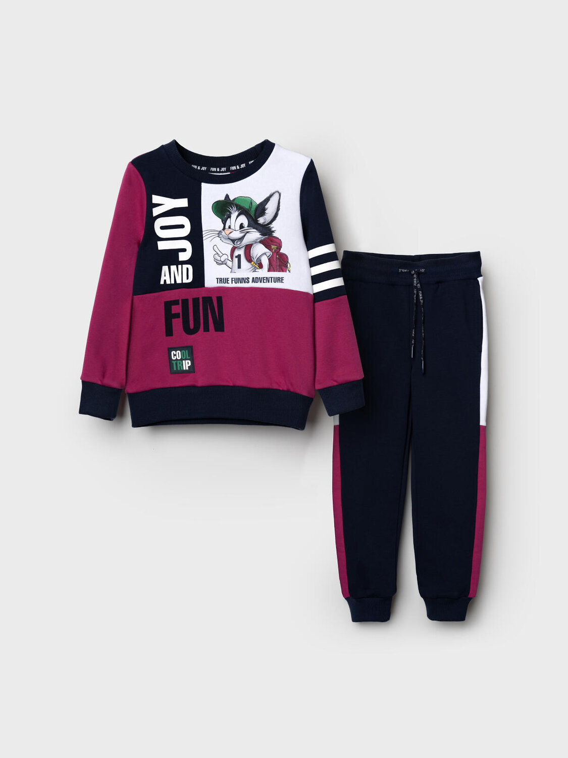 PLAYTODAY Комплект 585494 12612115 белый,малиновый,тёмно-синий