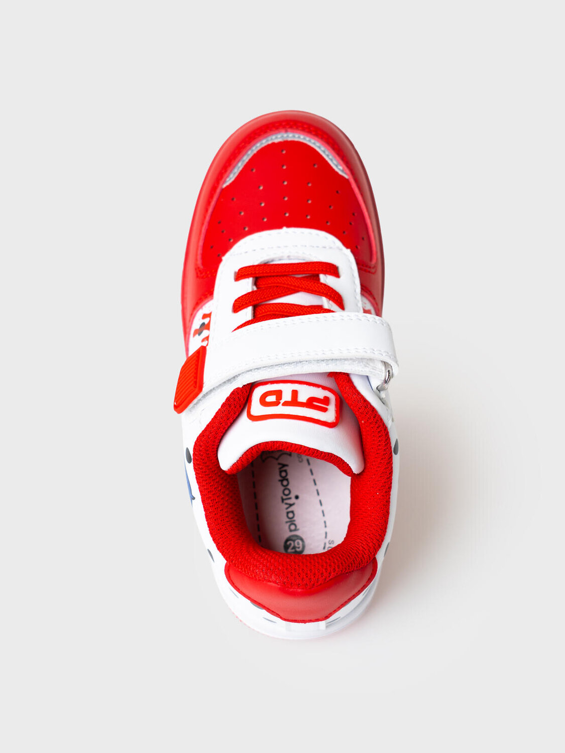 PLAYTODAY Полуботинки 585531 12642710 белый,красный