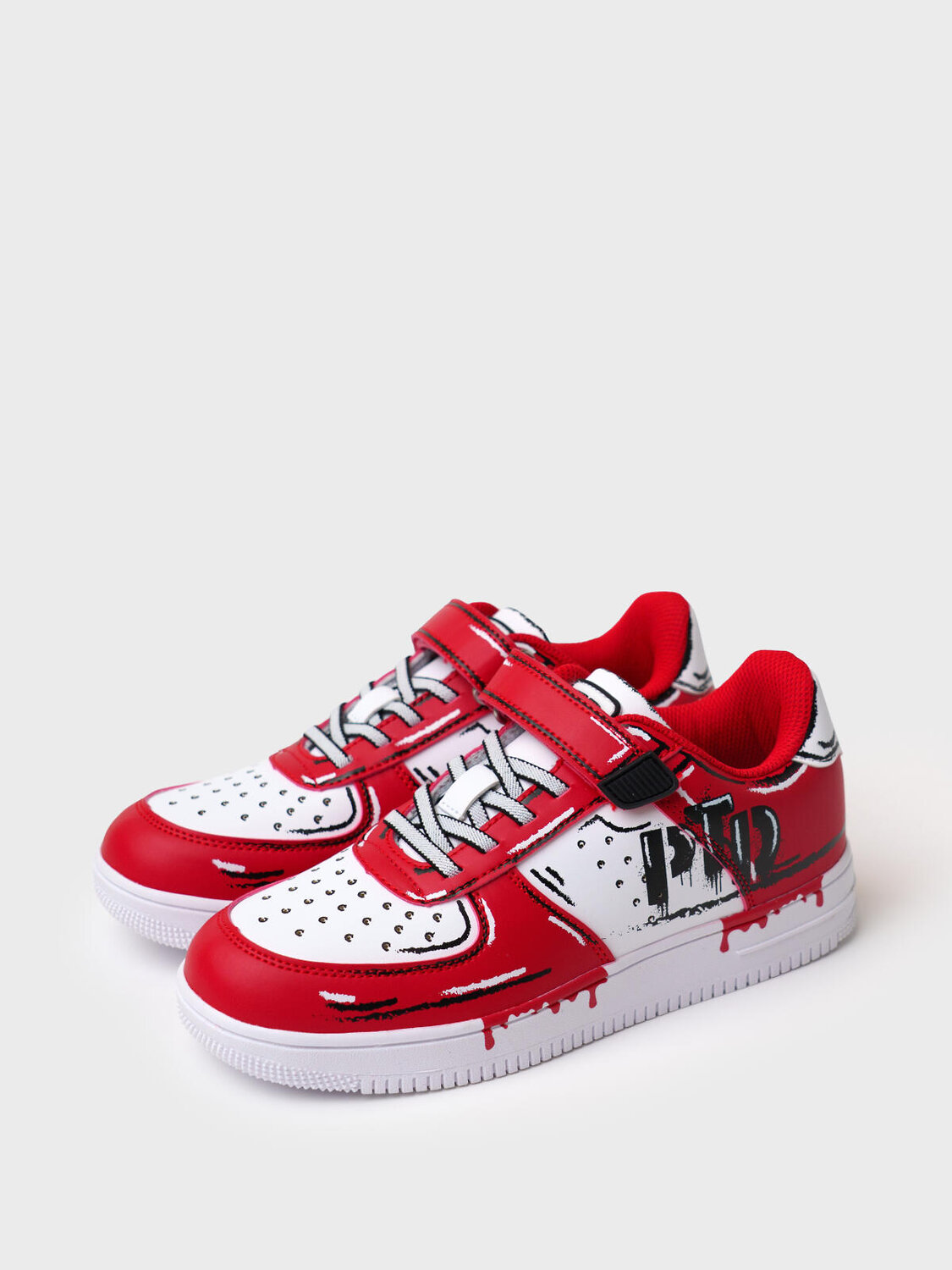 PLAYTODAY Полуботинки 585532 12611734 красный,белый