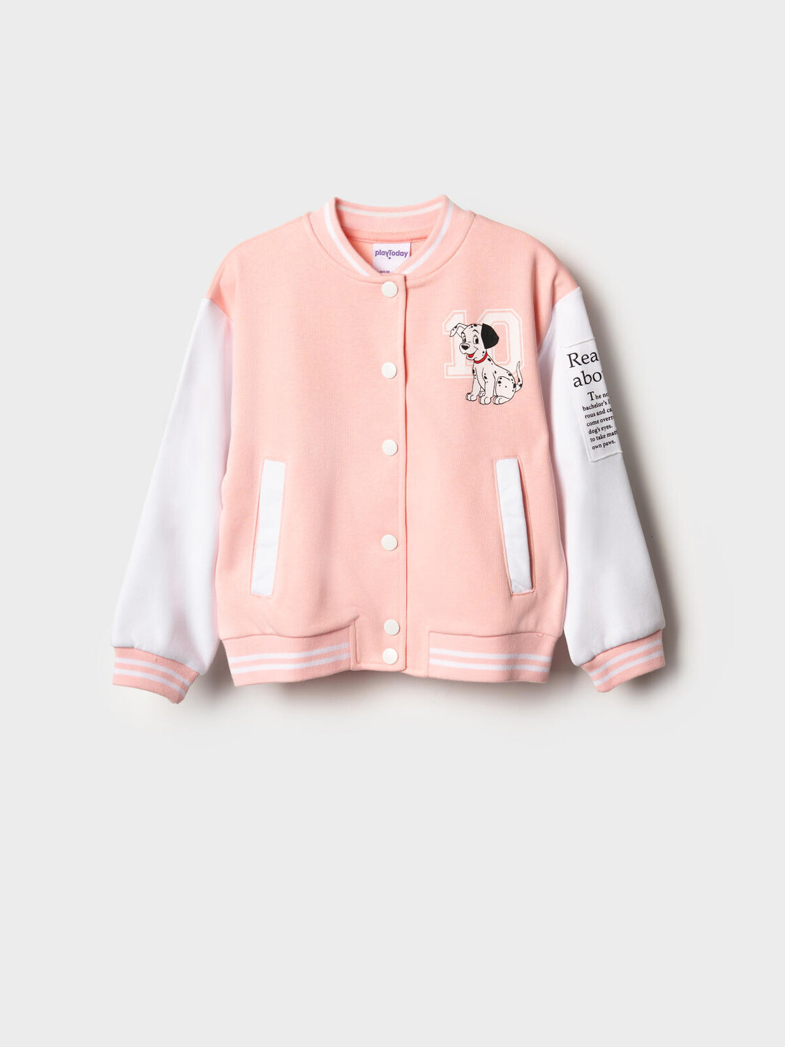 PLAYTODAY Толстовка 585548 12622005 белый,светло-розовый