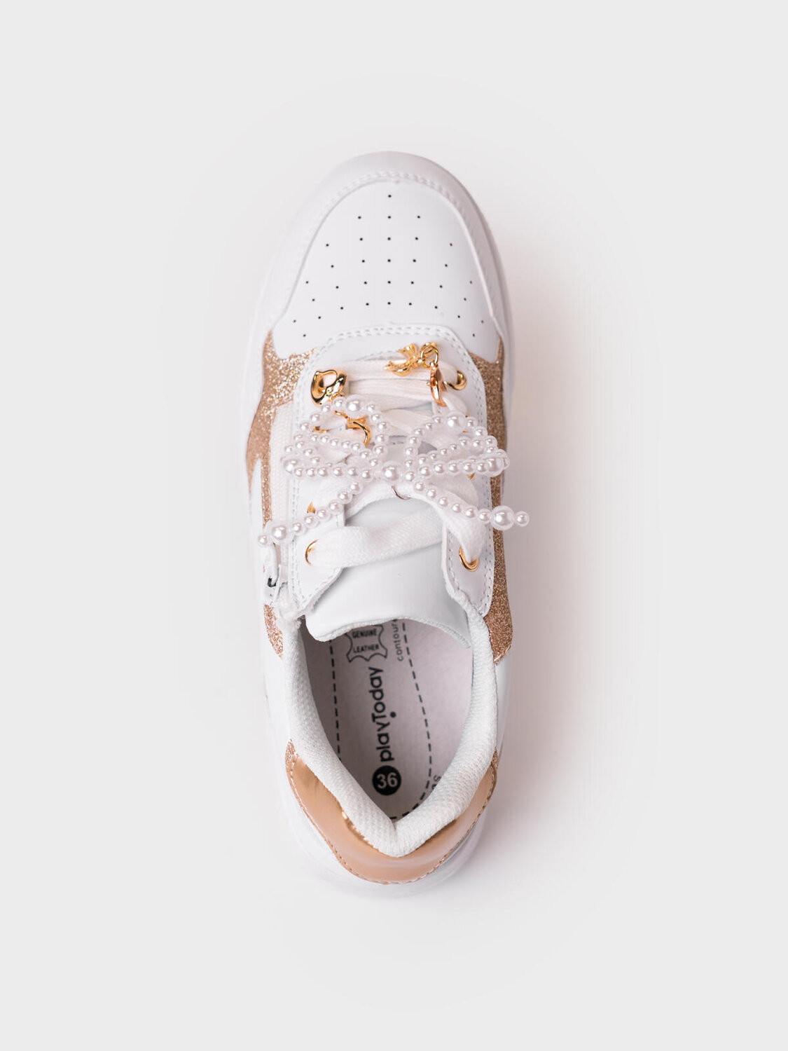 PLAYTODAY Полуботинки 585572 12621769 белый,золотой