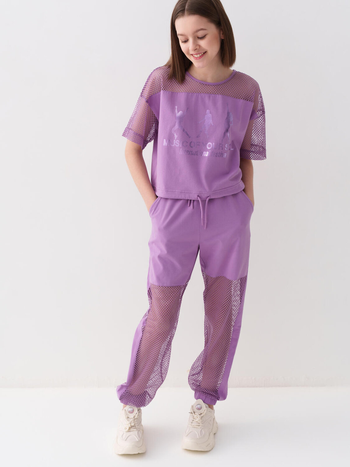 PLAYTODAY Брюки 585598 12621663 сиреневый