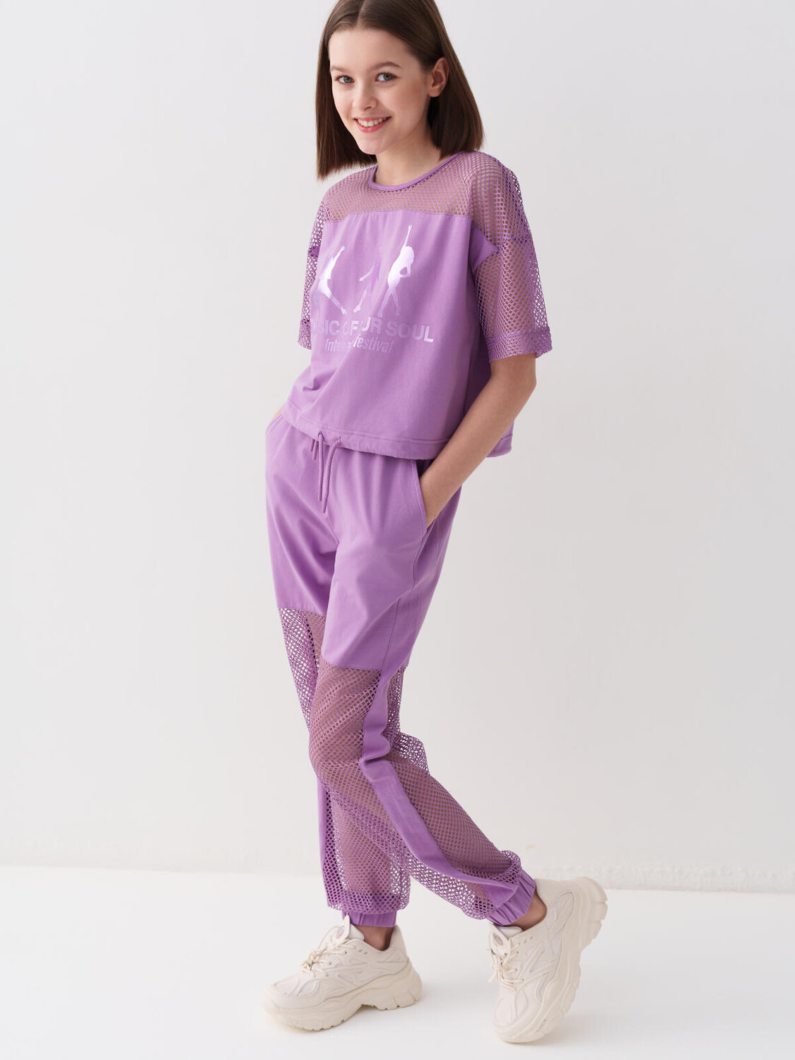 PLAYTODAY Брюки 585598 12621663 сиреневый