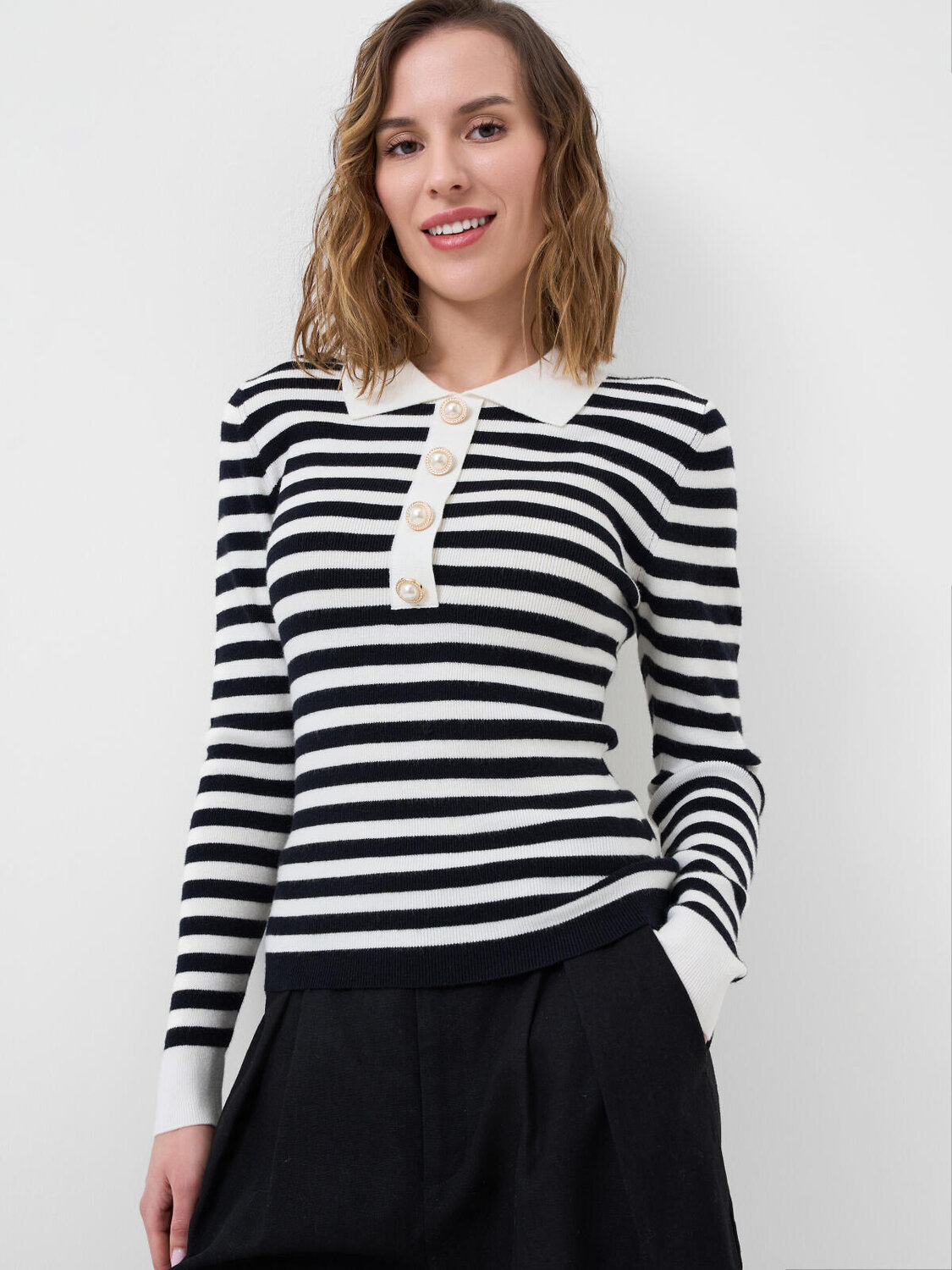 PLAYTODAY Джемпер 585637 12666059 белый,тёмно-синий