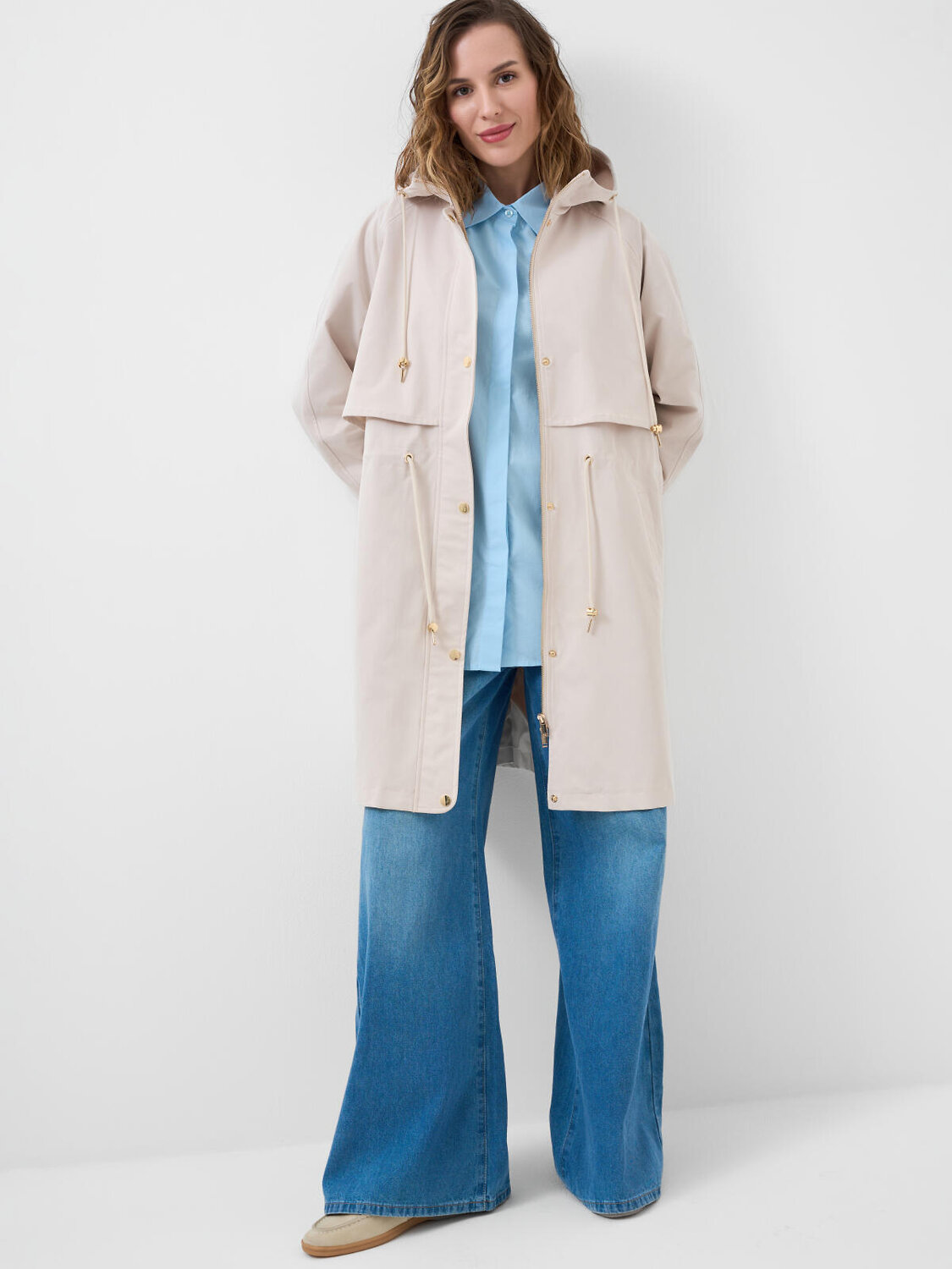 PLAYTODAY Плащ 585658 12666316 бежевый