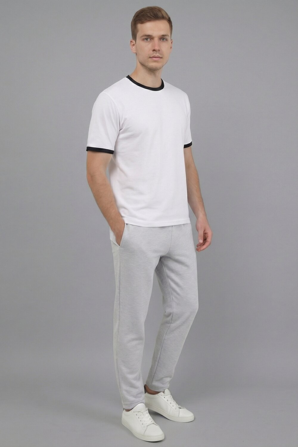 Натали Футболка 585688 14481 белый+черный