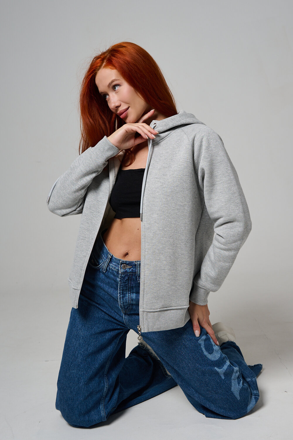 Натали Толстовка 585690 8461 серый