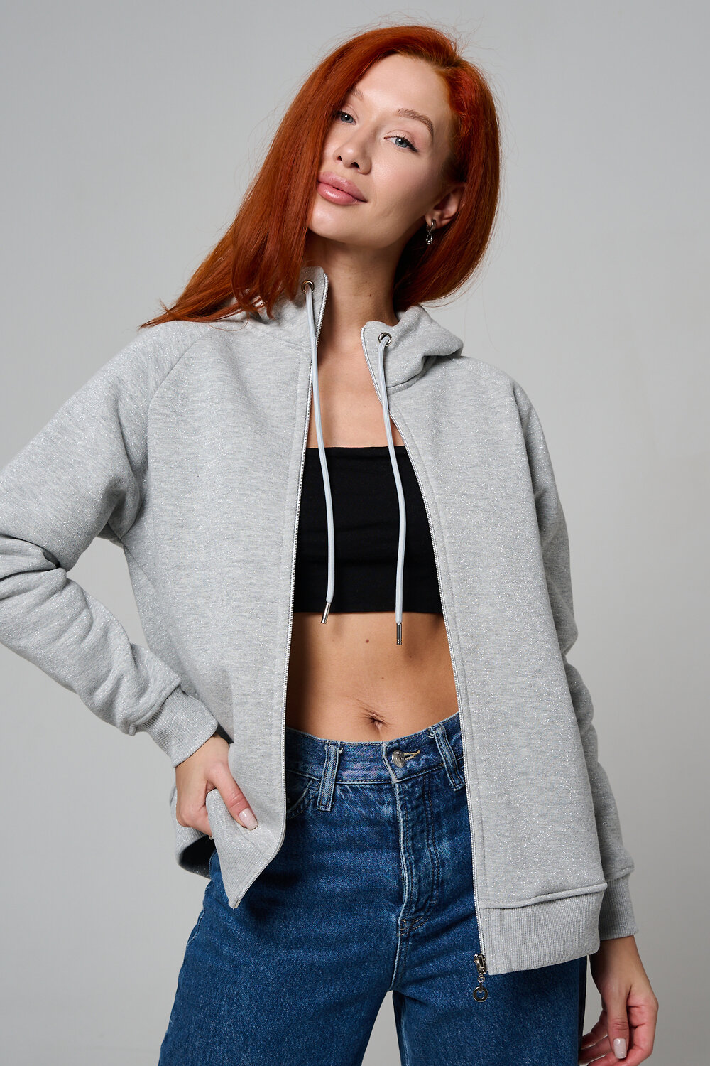 Натали Толстовка 585690 8461 серый