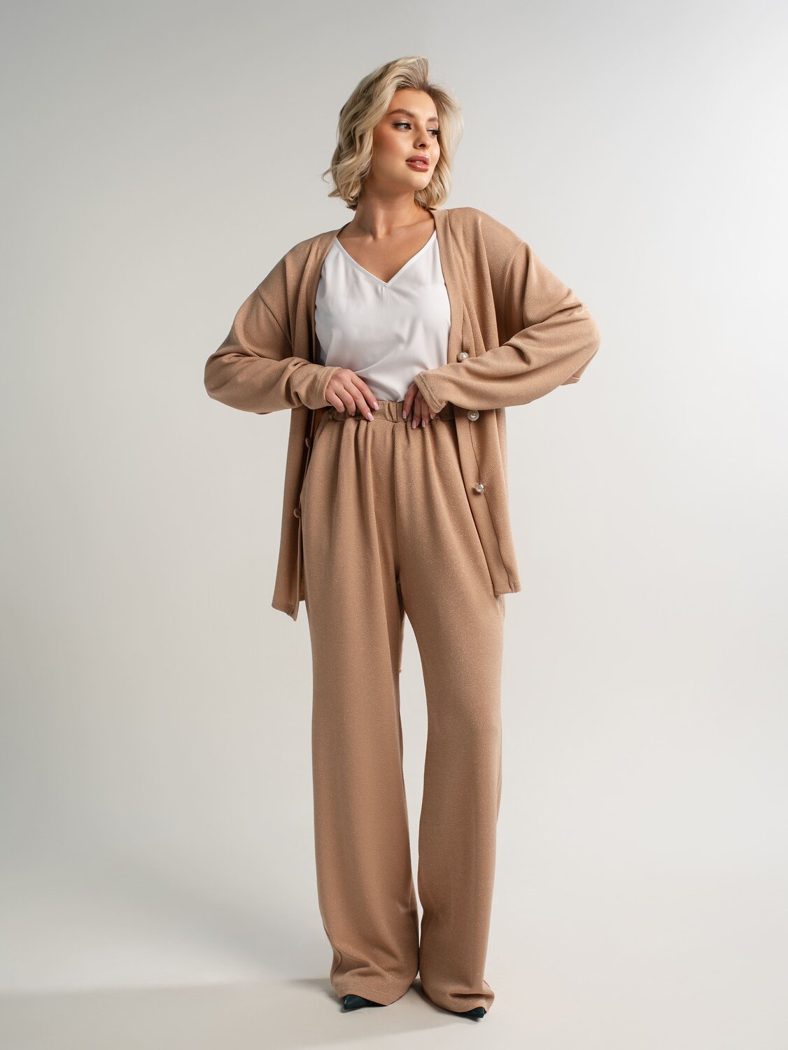 LT Collection Брюки 585713 Б15059-39М бежевый