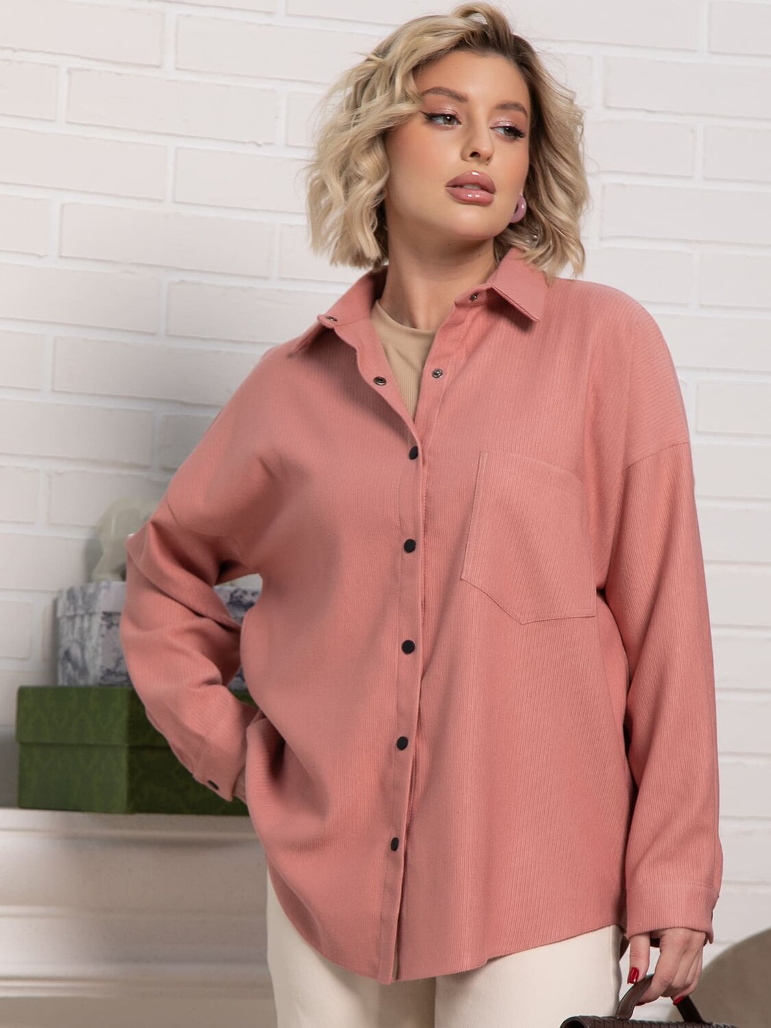 LT Collection Рубашка 585715 Б15170-4М розовый