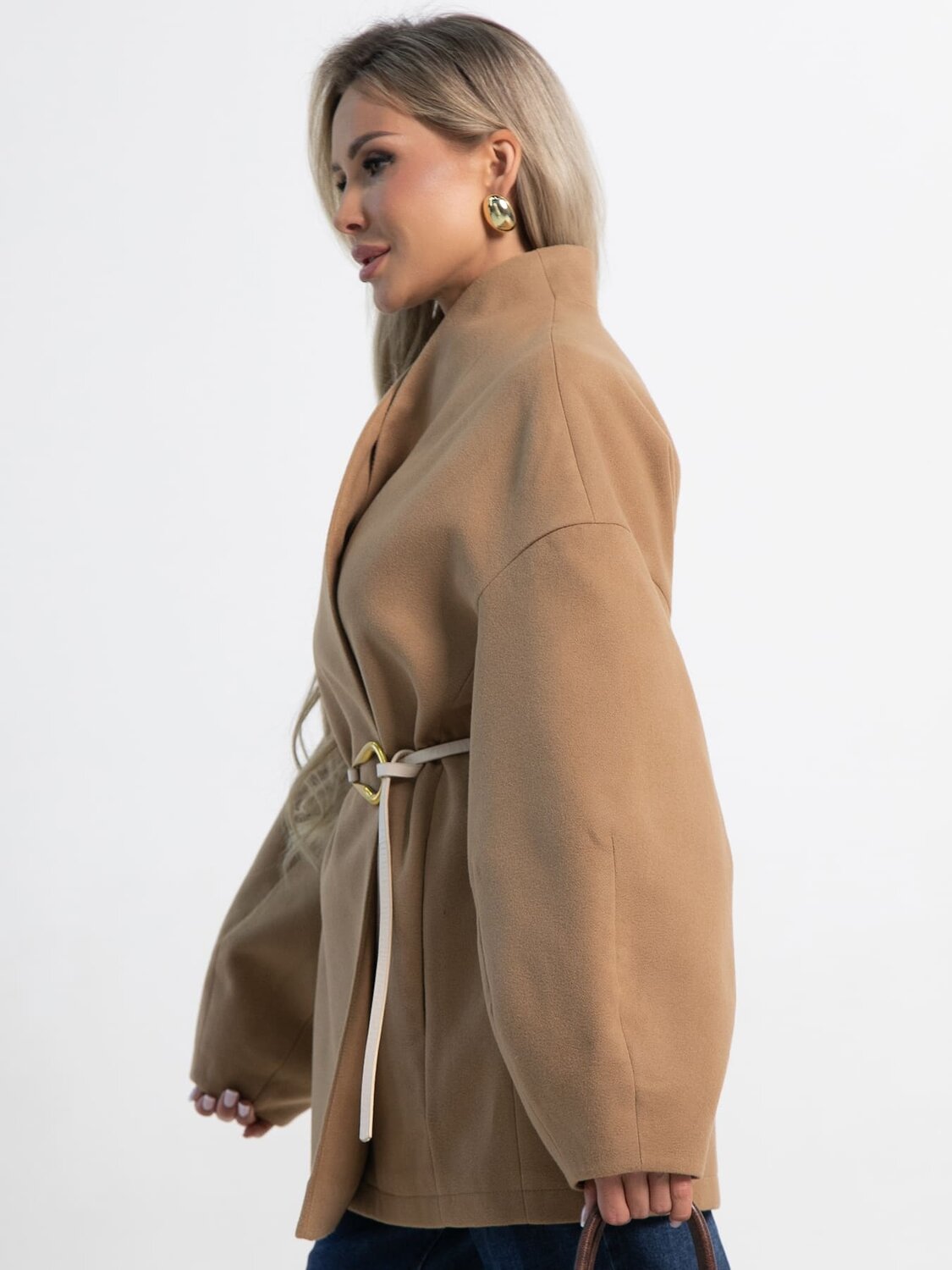 LT Collection Пальто 585718 Б15186-5М бежевый