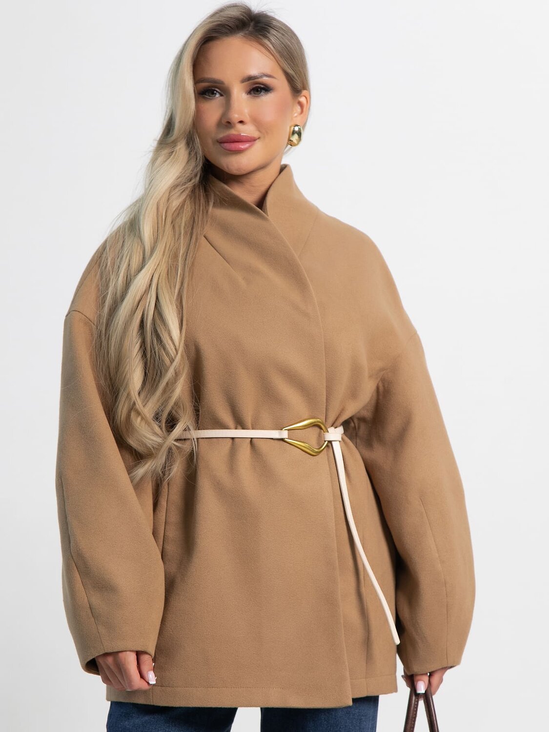 LT Collection Пальто 585718 Б15186-5М бежевый