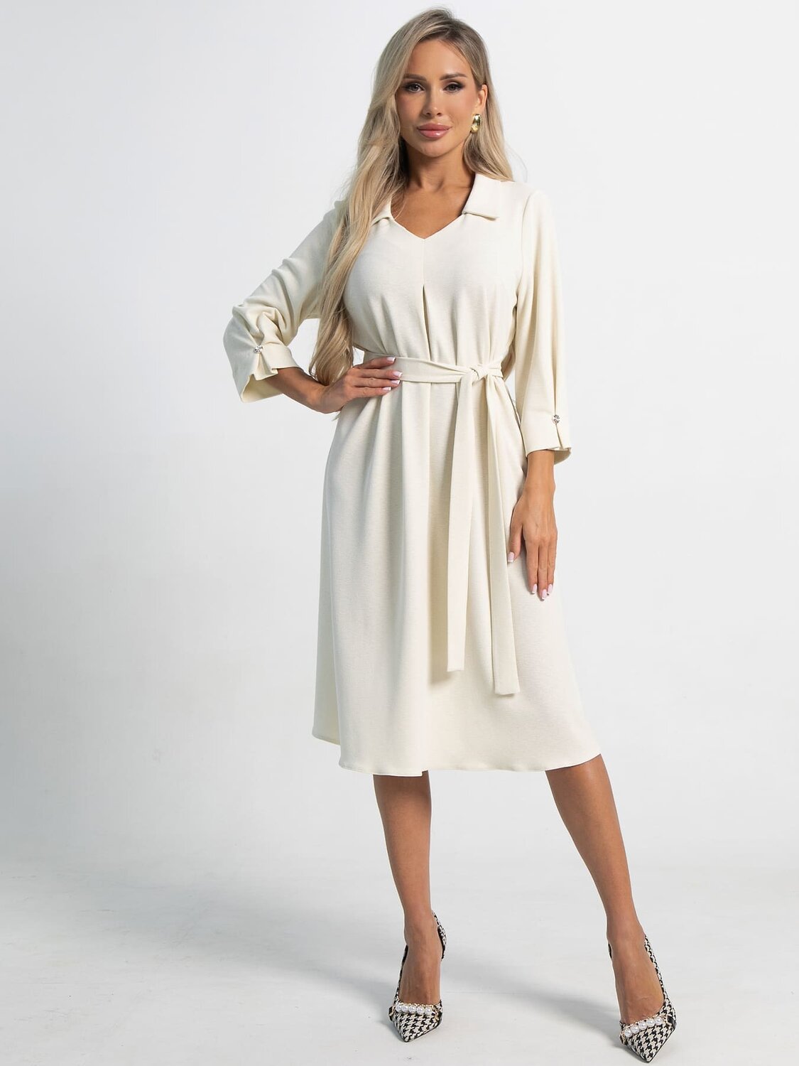 LT Collection Платье 585720 П15196-18М молочный