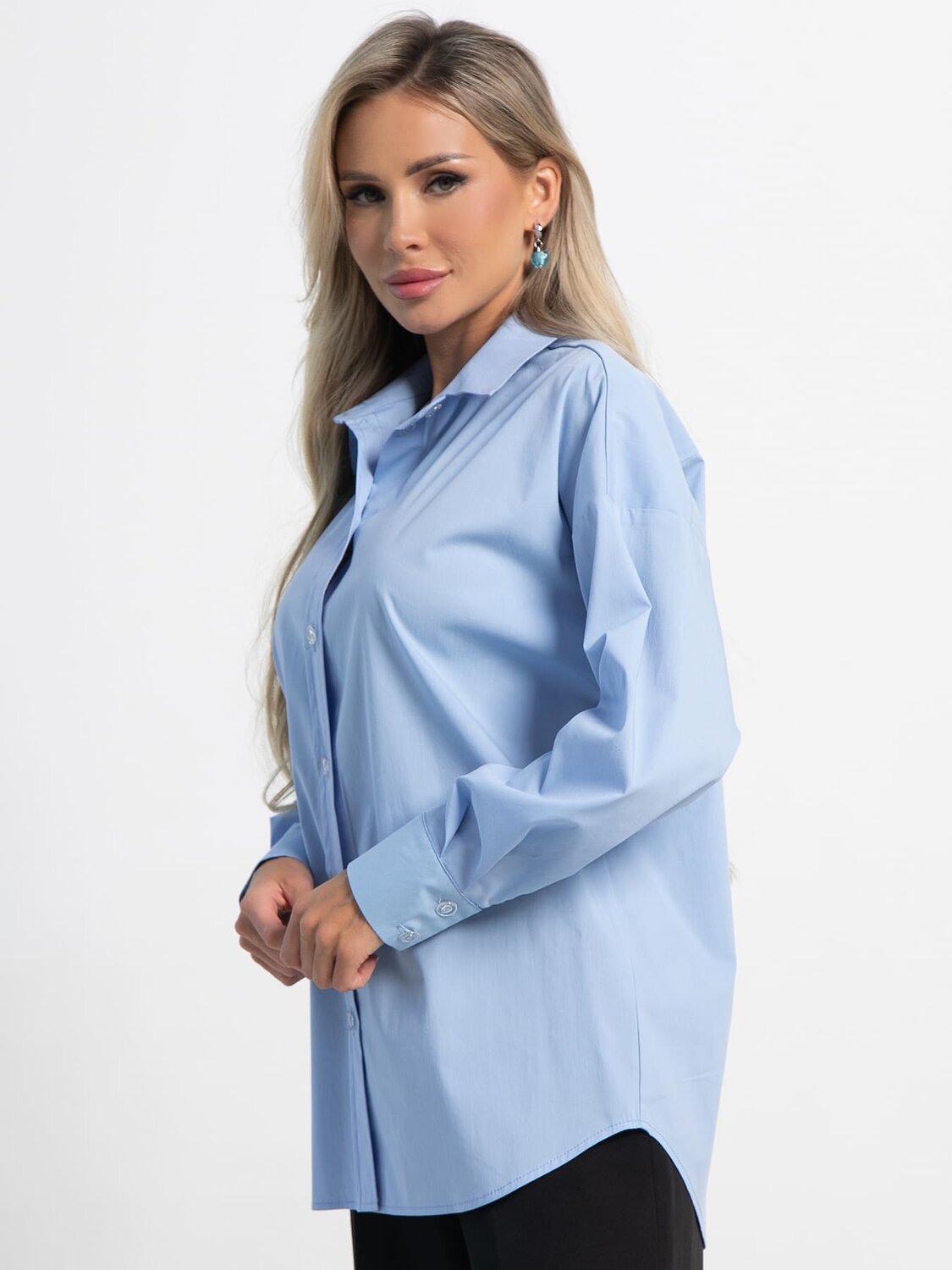 LT Collection Рубашка 585722 Б15225-53М голубой