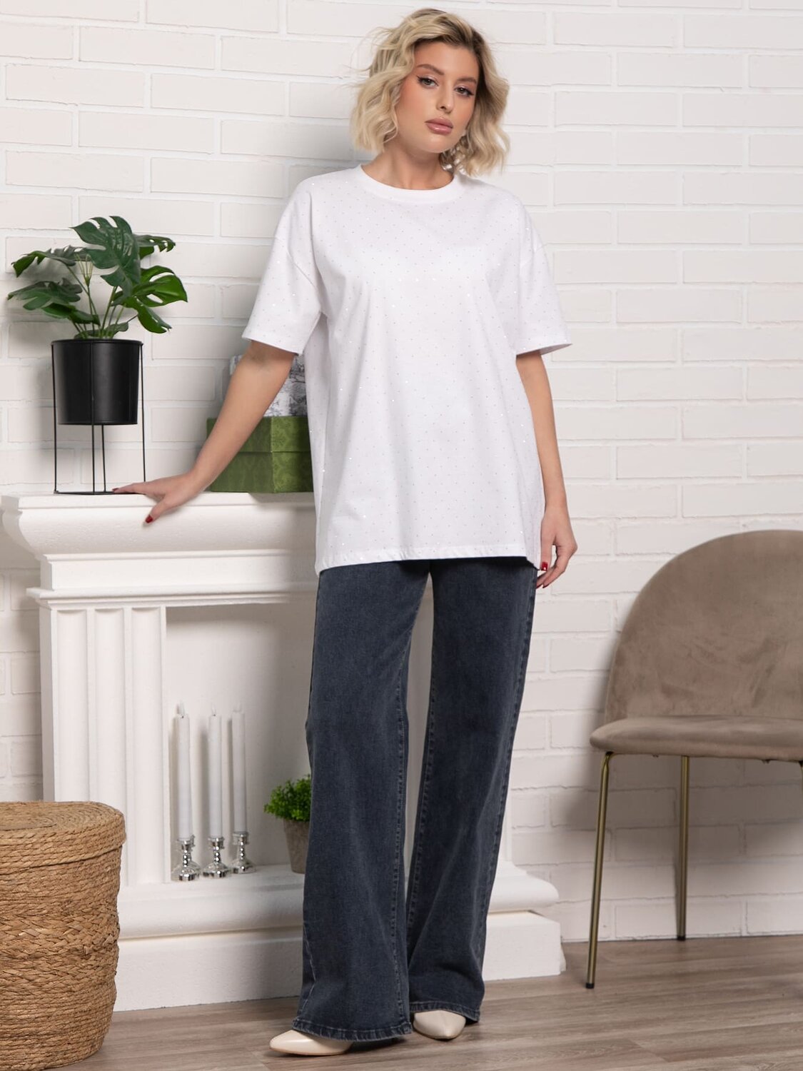 LT Collection Футболка 585723 Б15235-4М белый