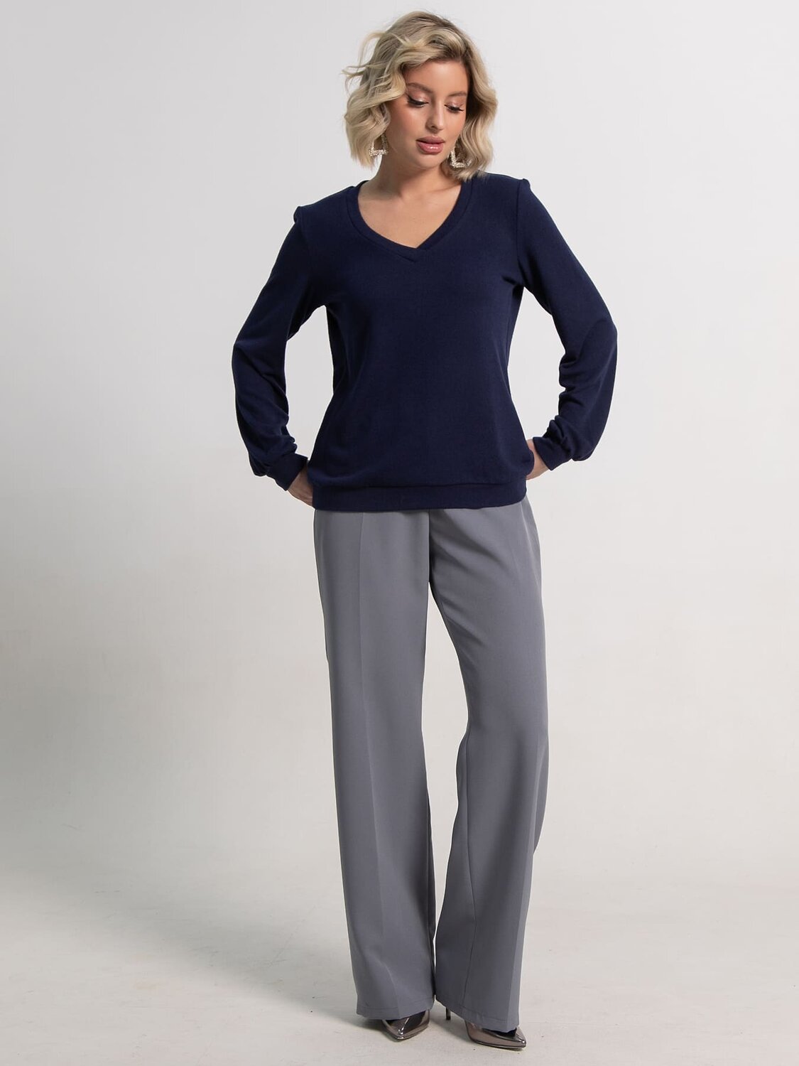 LT Collection Джемпер 585730 Б15269-50М синий