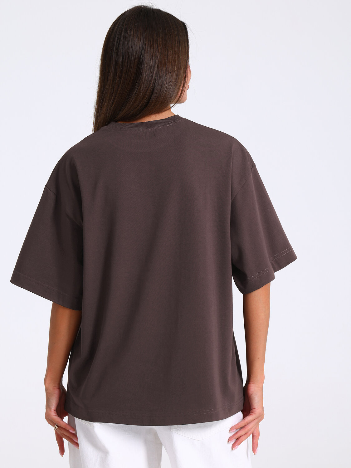 Апрель Футболка 585781 1ЖДФК4661804 темно-коричневый