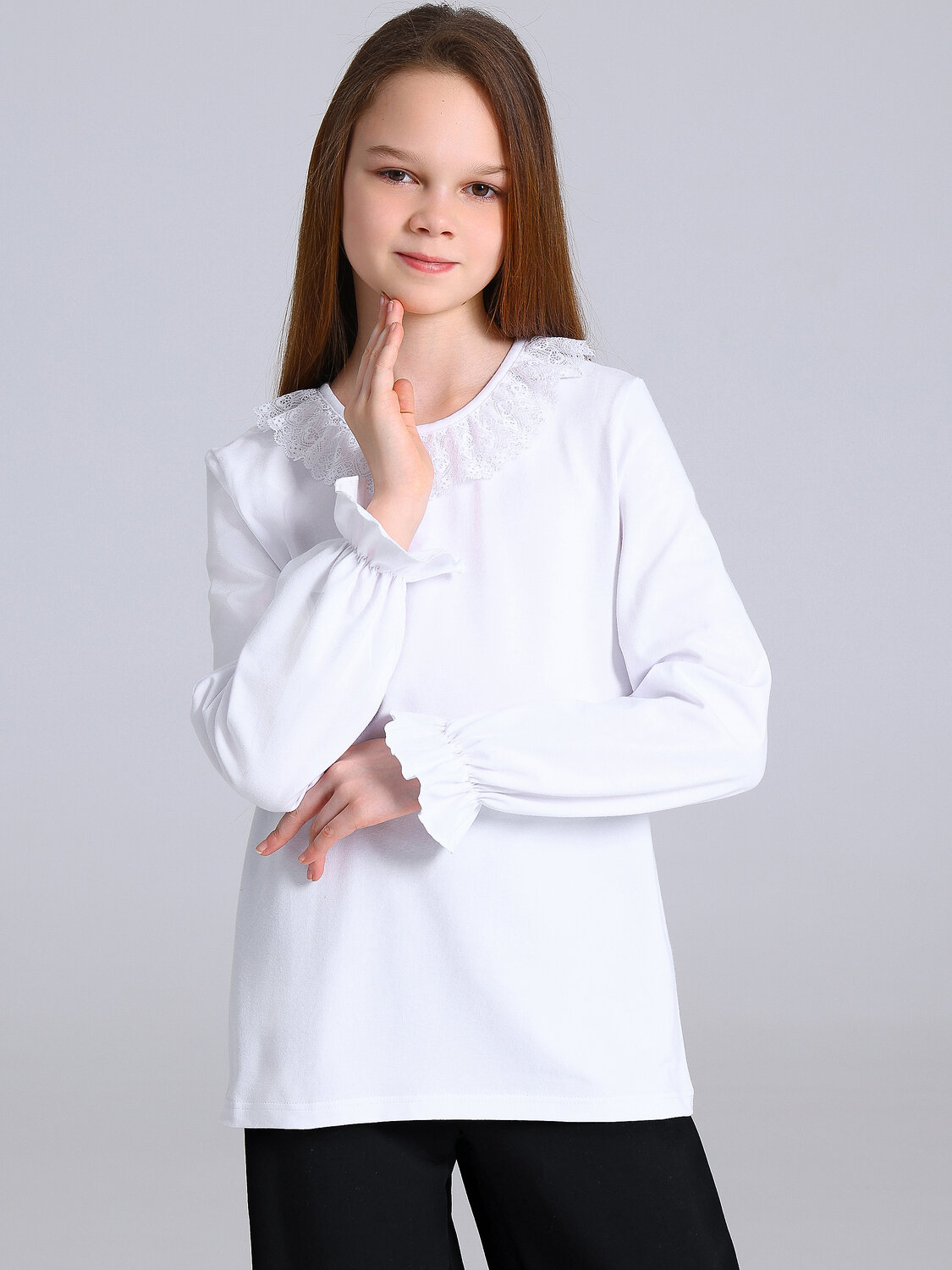 Апрель Блузка 585782 1ДДБД5060804 белый