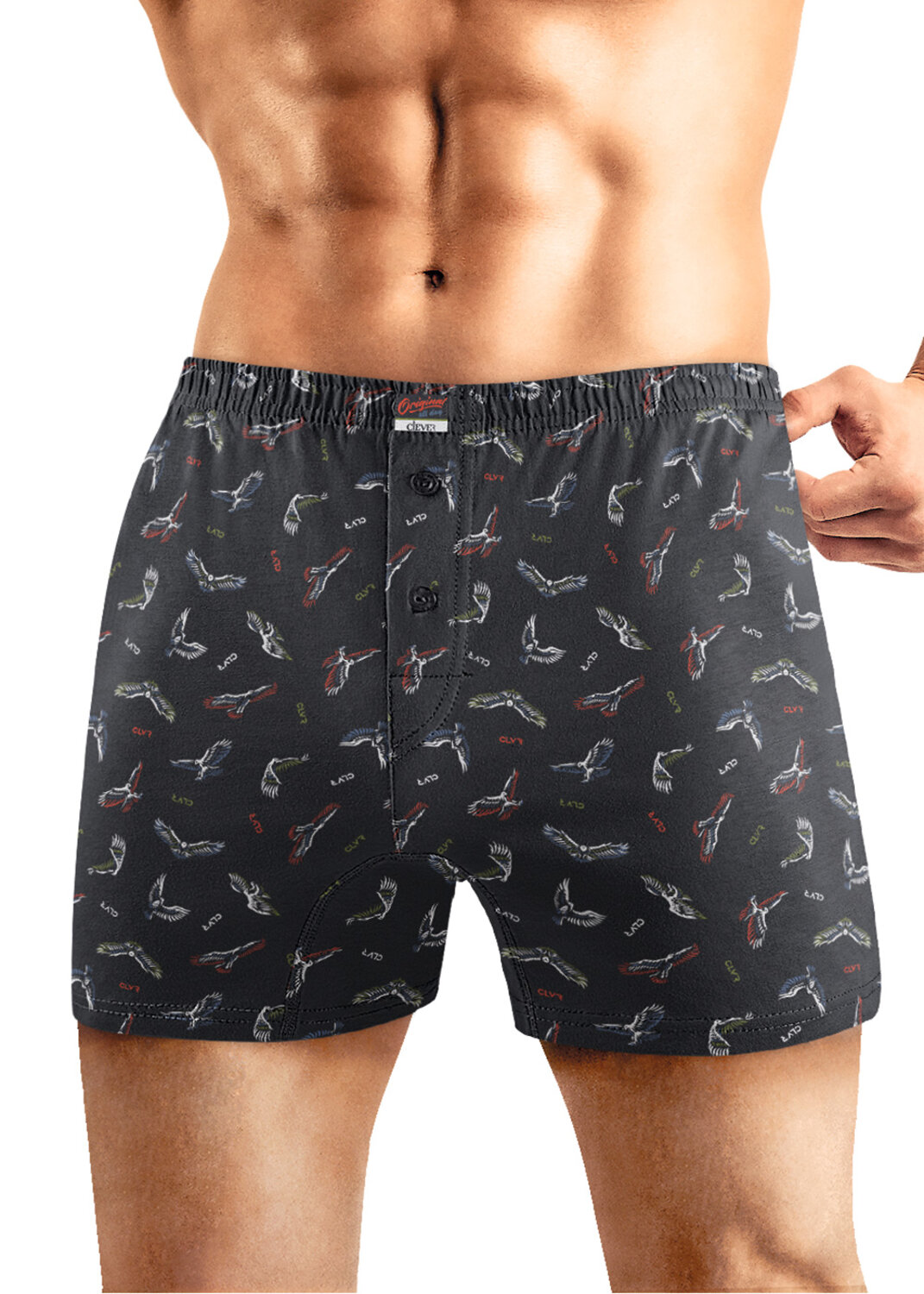 CLEVER Трусы 585796 MBX560531 т.синий/св.серый