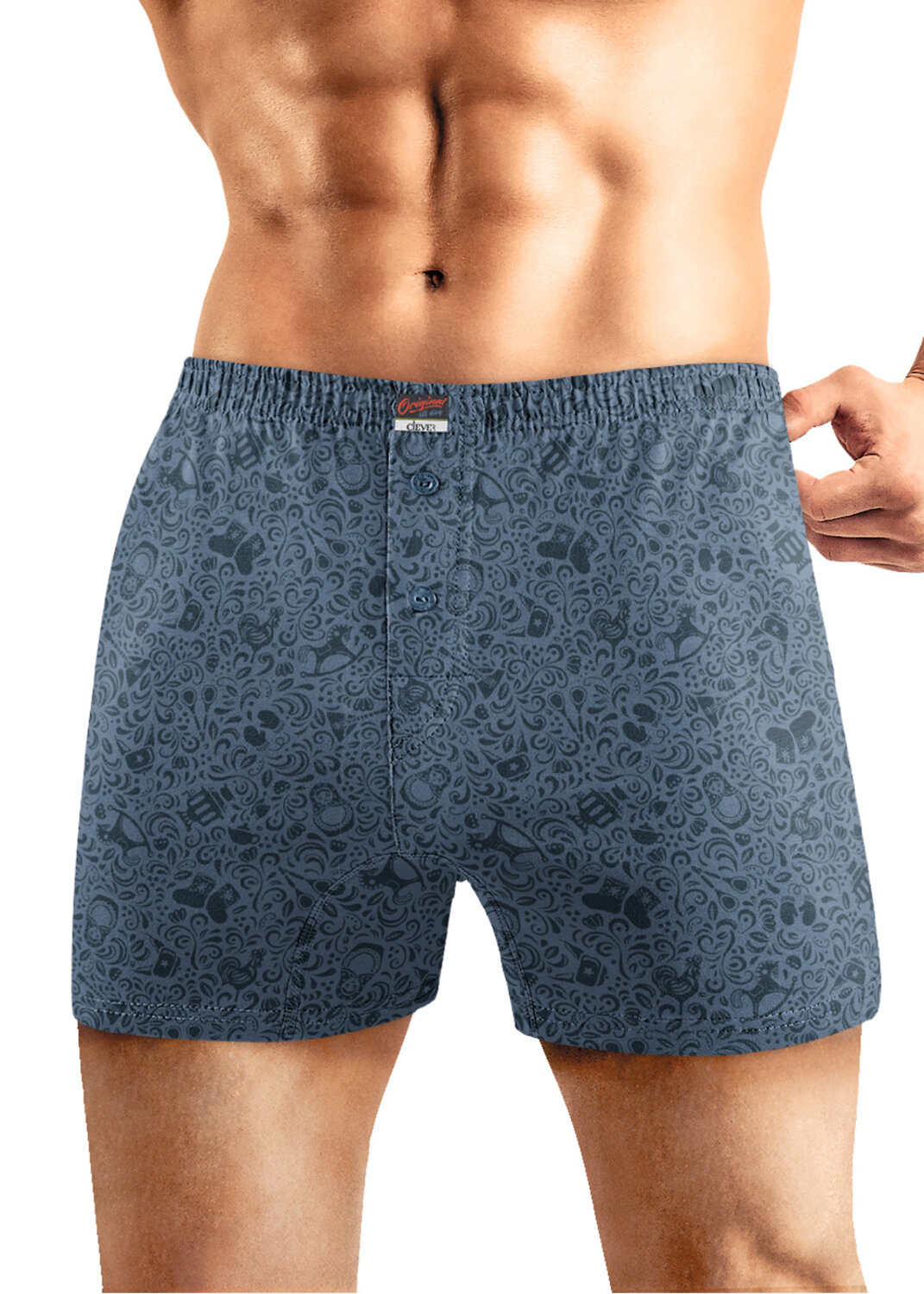 CLEVER Трусы 585809 MBX560511 т.бирюзовый/джинсовый