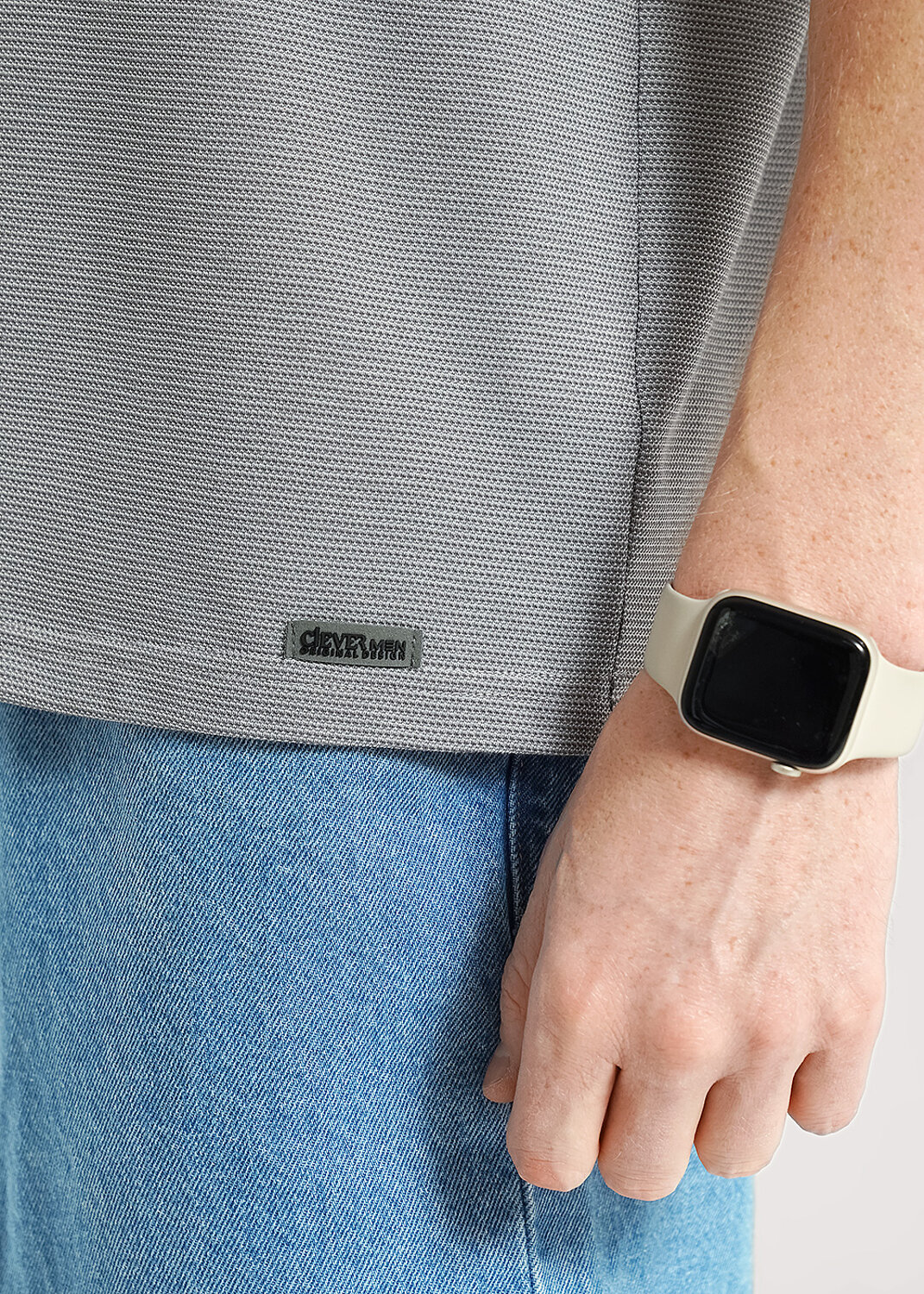 CLEVER Футболка 585822 562538/04кжн серый/белый