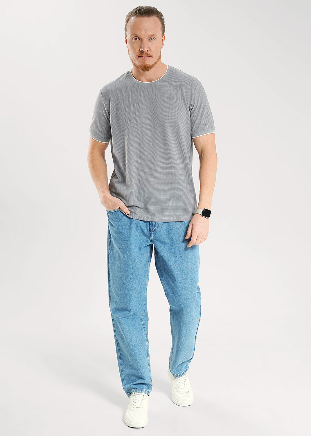 CLEVER Футболка 585822 562538/04кжн серый/белый