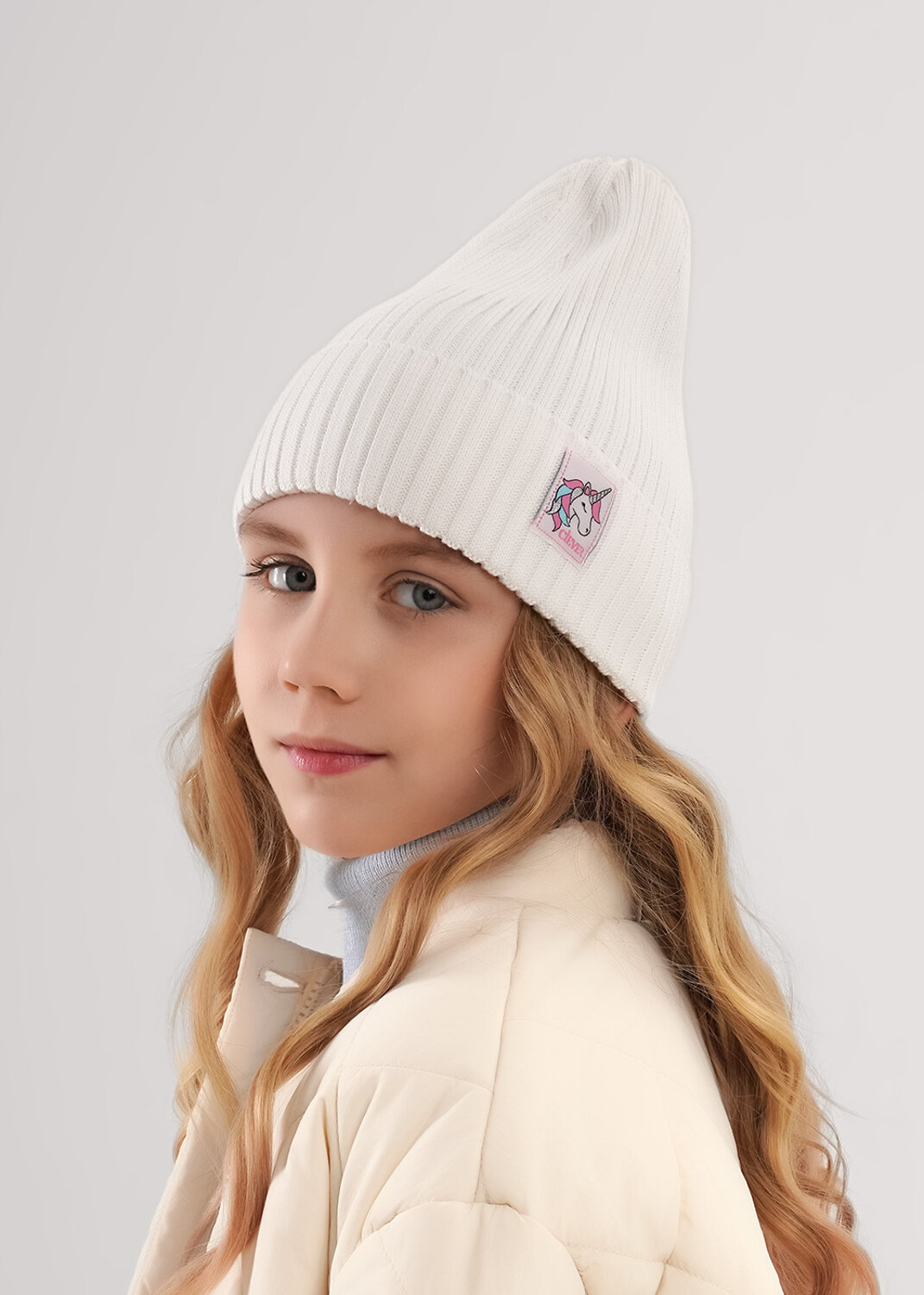 CLEVER Шапка 585867 564285ха молочный